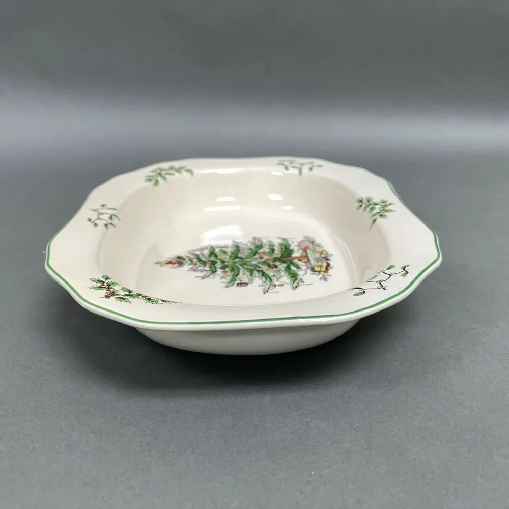 Spode‎ Christmas Tree Open Vegetable Dish 11.5